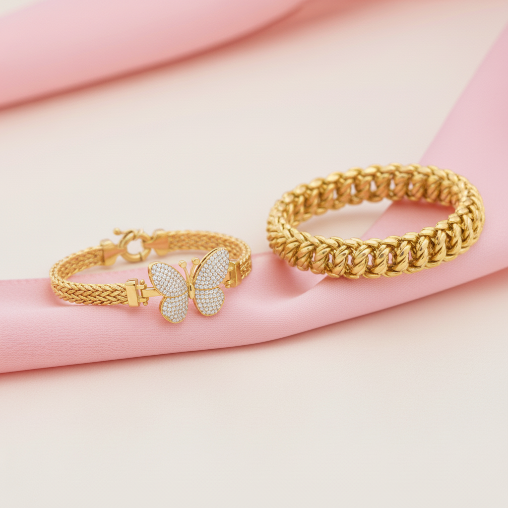 Pulseras de oro para mujer