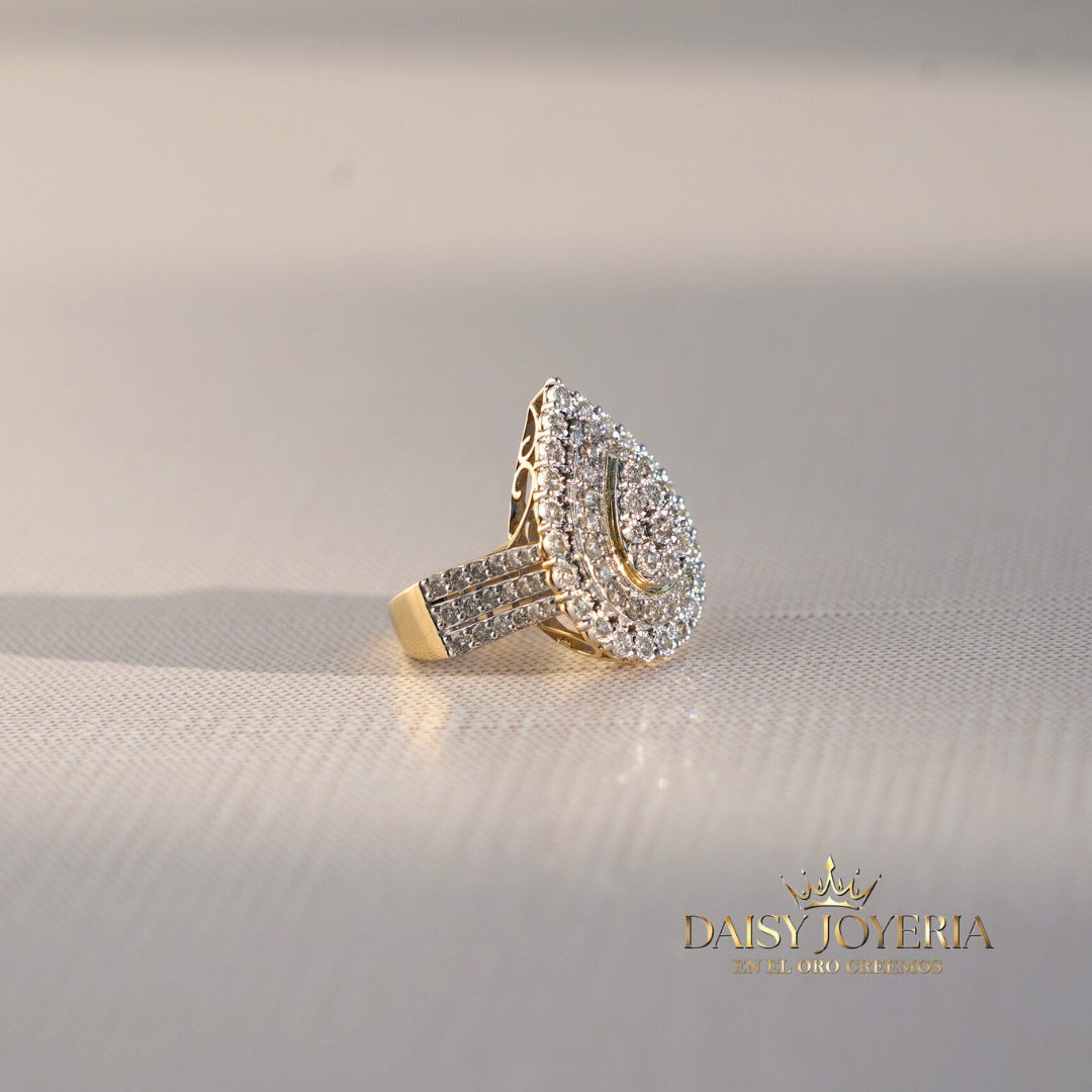 Anillo de bodas, diamante de 14K