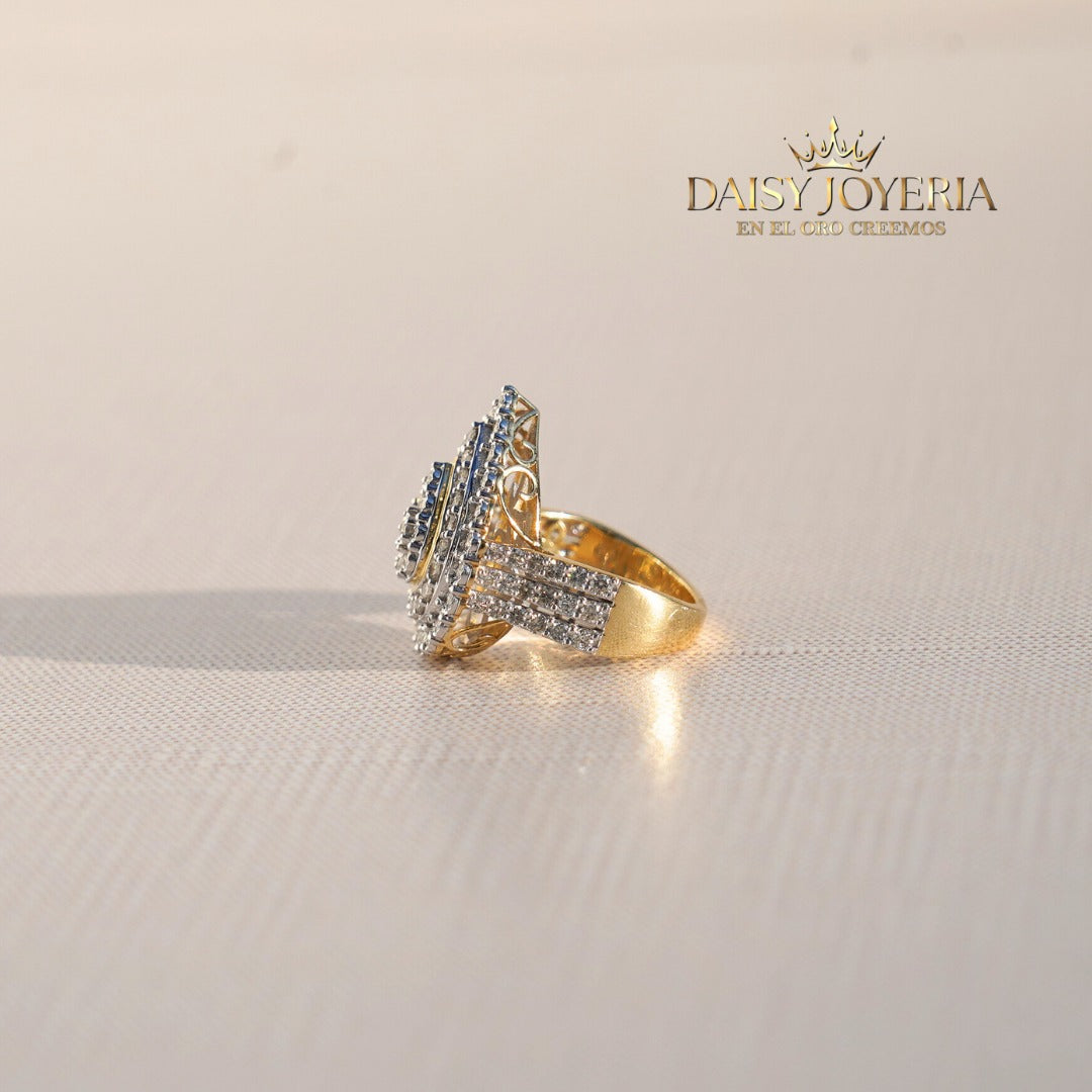 Wedding ring, 14K diamond