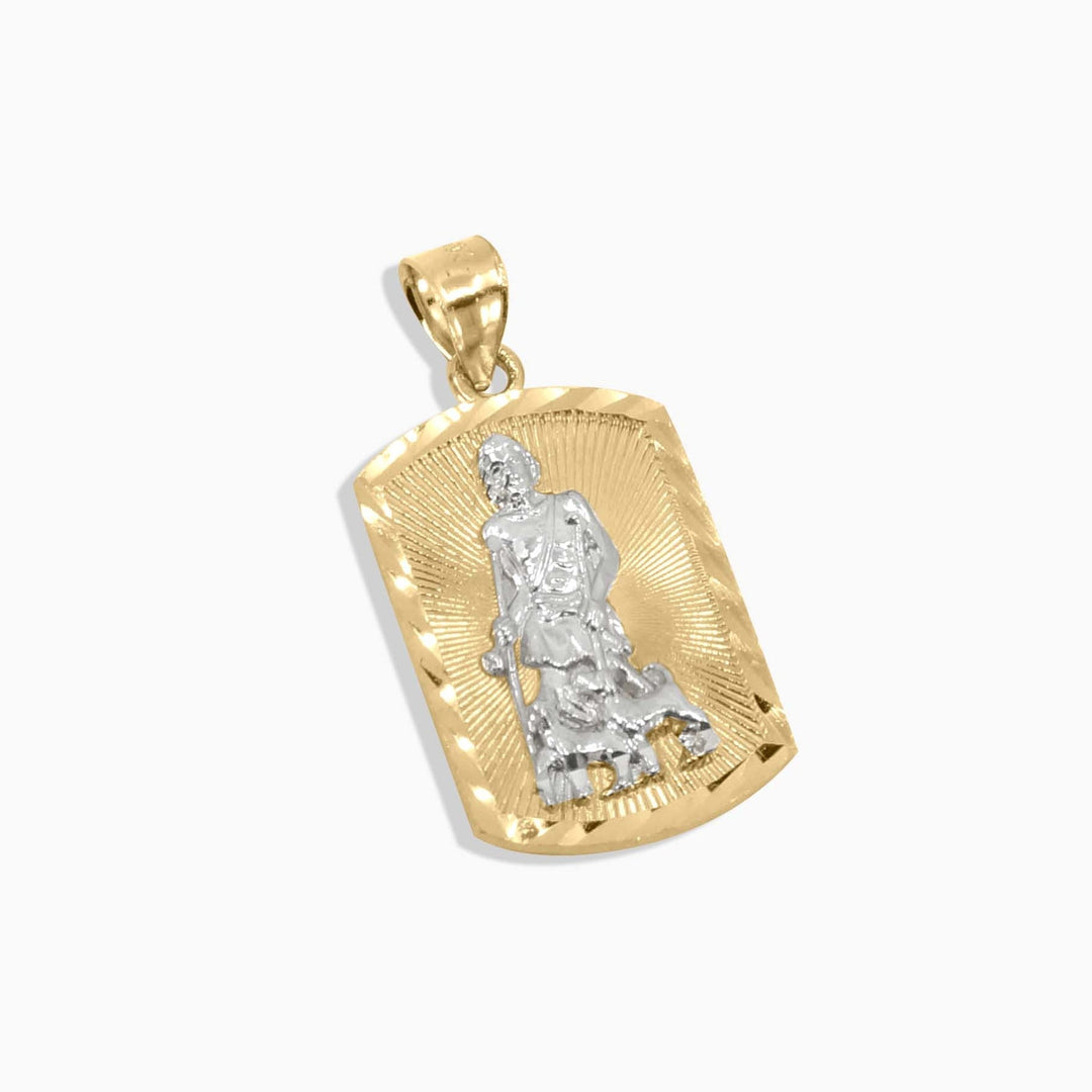 Dije de Santo Bicolor en Oro 10K Pochy Jewelry