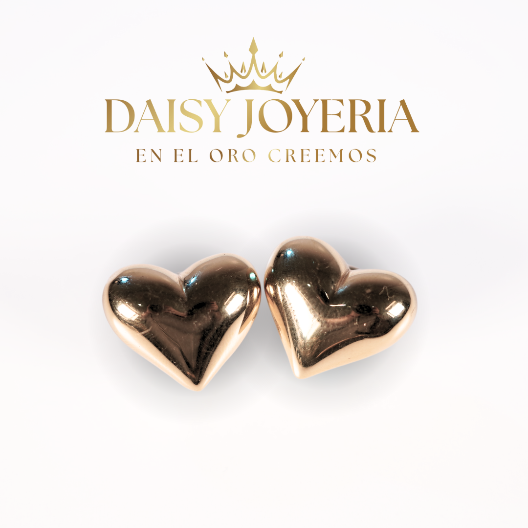 ARETES DE CORAZÓN 10K 5.2GR