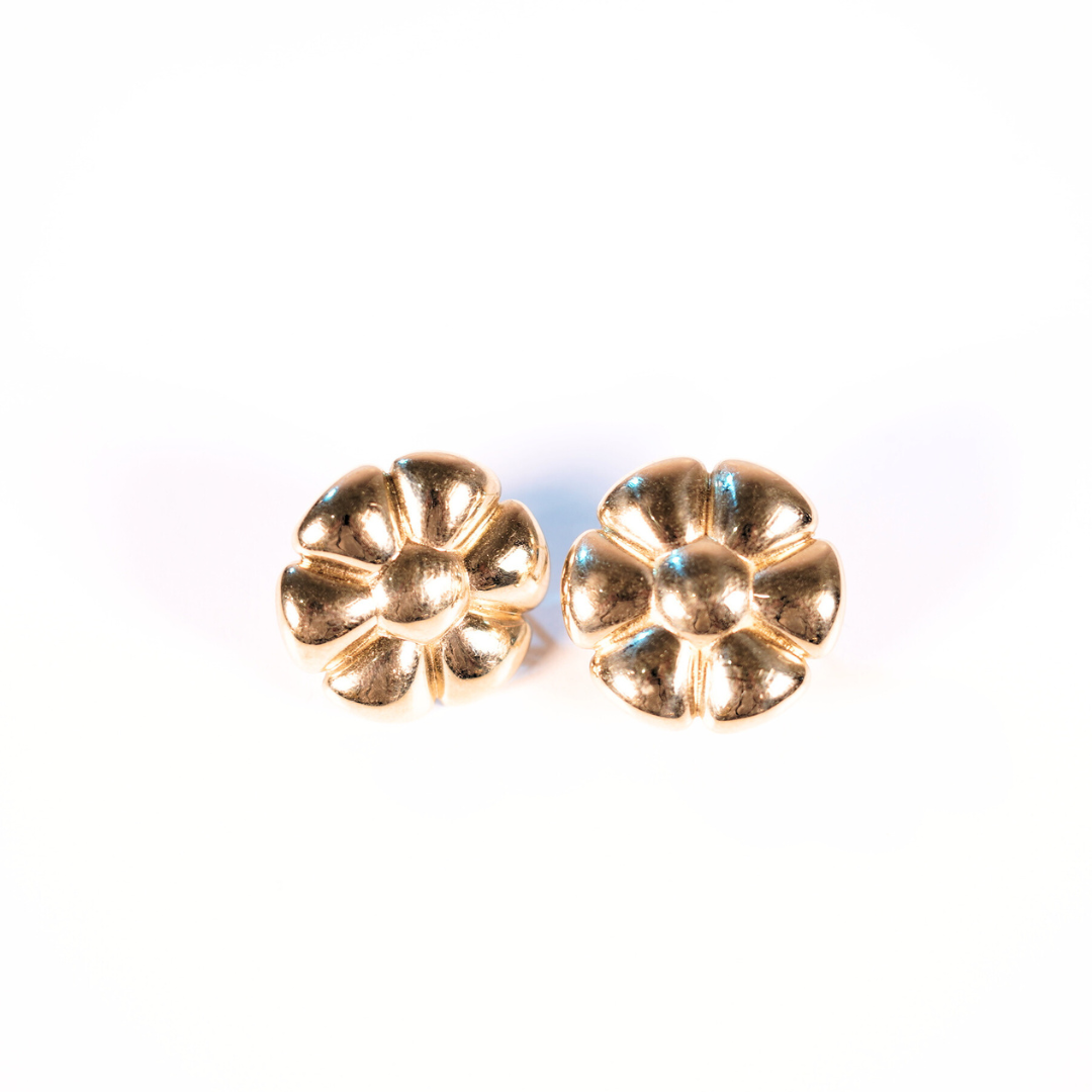 10K FLOWER EARRINGS 6.33 GR