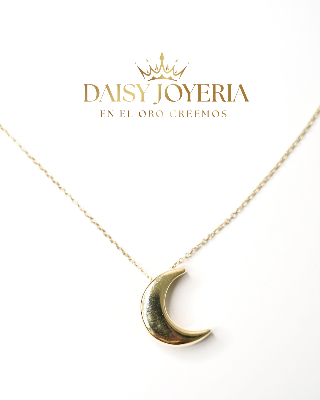 Cadena Fina de Luna 14k