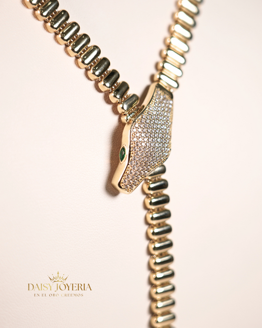 Collar Serpiente 14k 35.9g