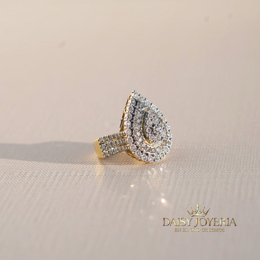 Wedding ring, 14K diamond