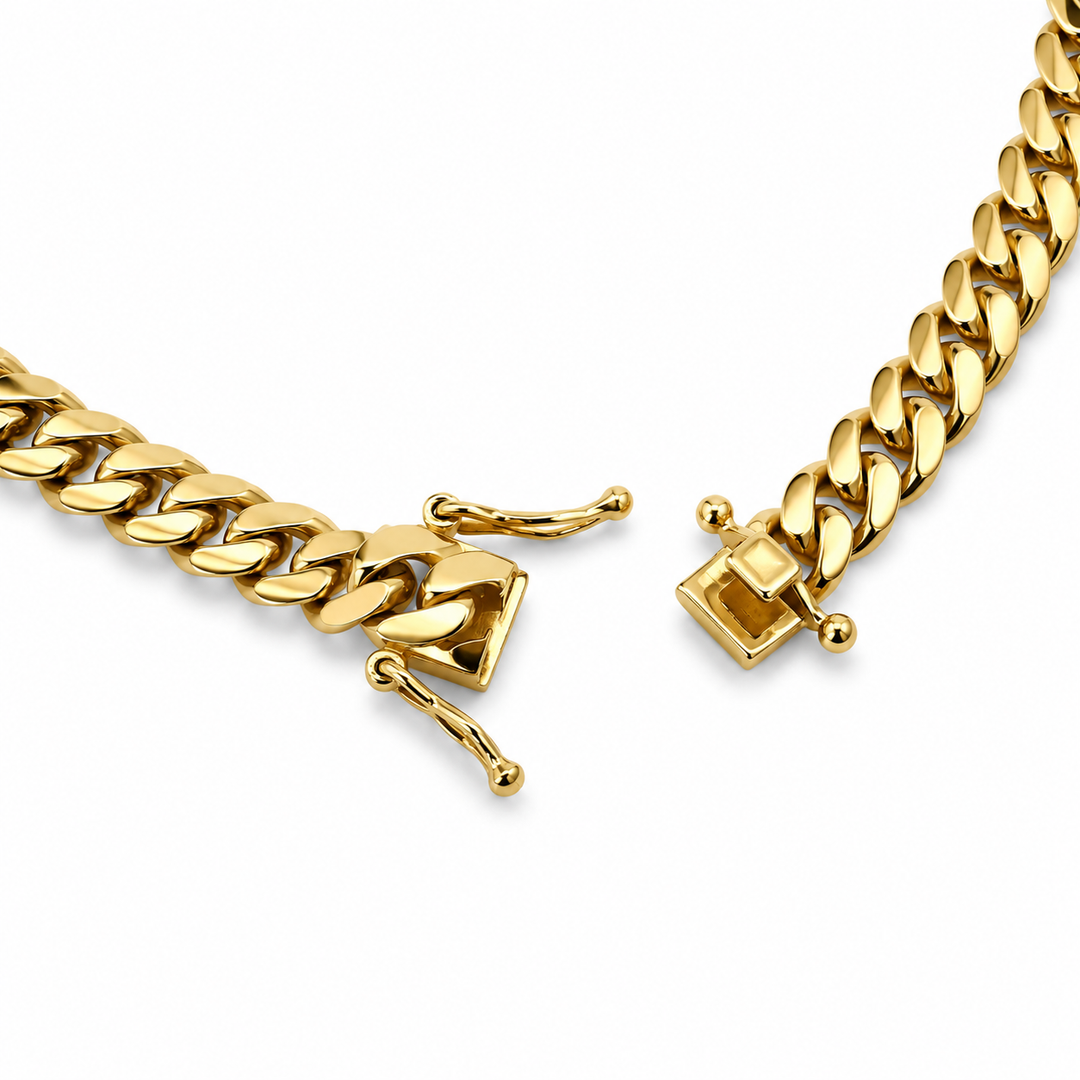 6mm Cuban Link Chain - Solid Gold Handmade Daisy Joyeria