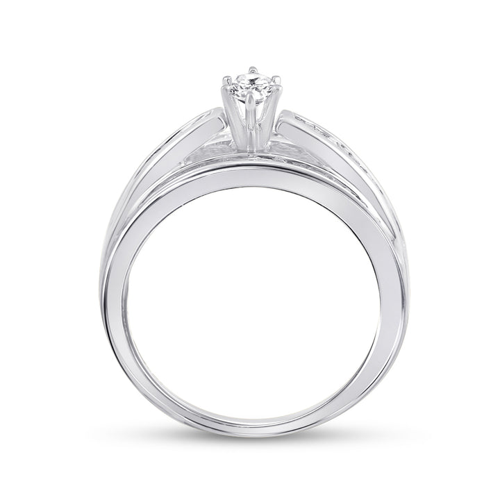 14kt White Gold Womens Marquise Diamond Solitaire Bridal Wedding Engagement Ring 1.00 Cttw 7 Daisy Joyeria