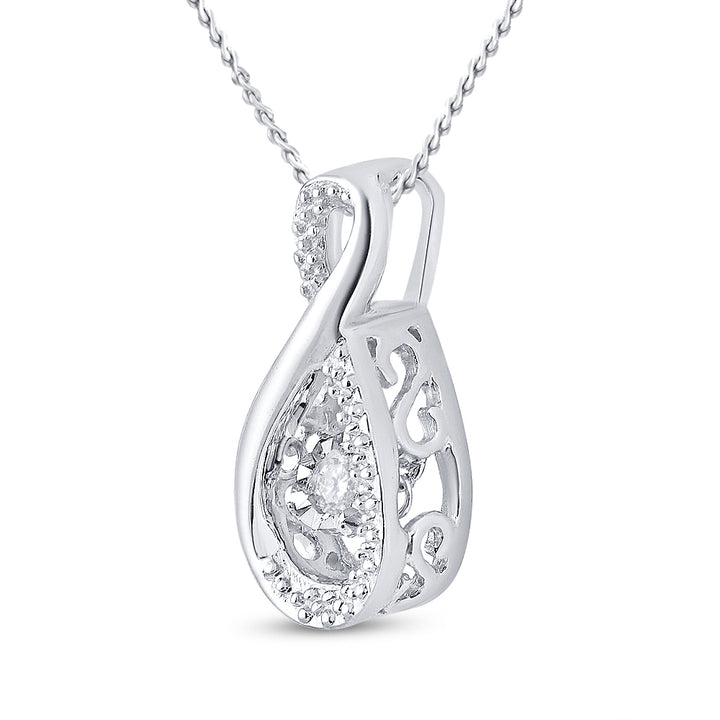 1/20CTW-DIA CN TWINKLE PENDANT Daisy Joyeria