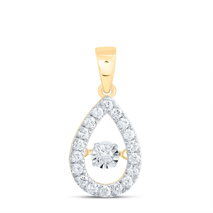 1/3CTW-DIA CN TWINKLE FASHION PEAR PENDANT Daisy Joyeria