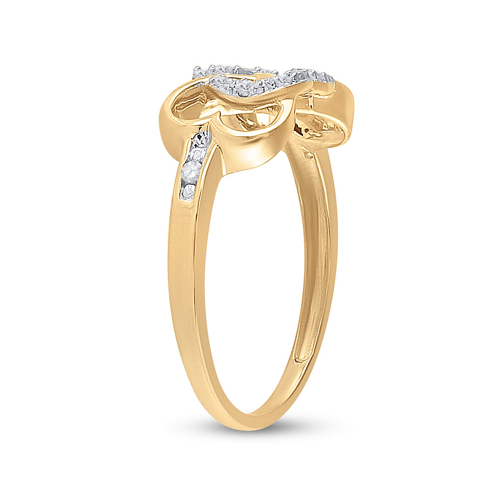 1/10CTW-DIA HEART RING 7 Daisy Joyeria