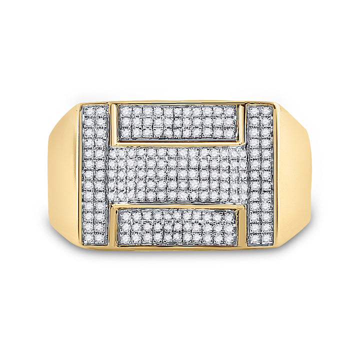 1/2CTW-DIA MICRO-PAVE MENS RING 10 Daisy Joyeria