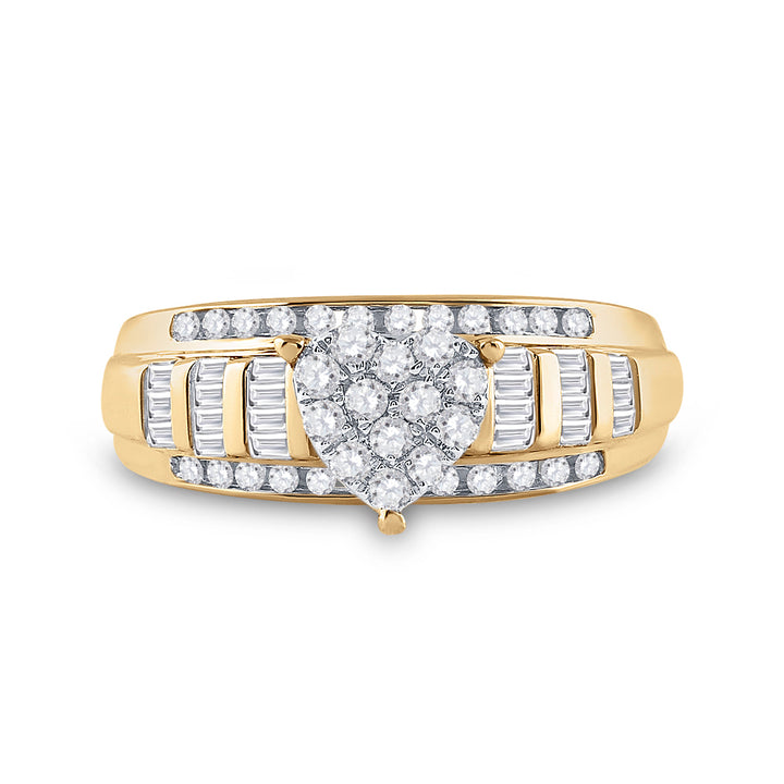1/2CTW CINDY HEART RING 7 Daisy Joyeria