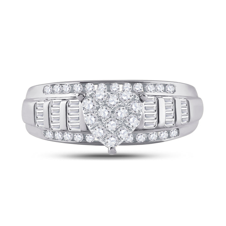 1/2CTW DIA CINDY HEART RING 7 Daisy Joyeria