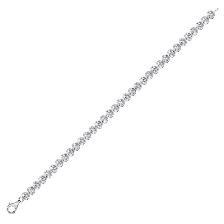 1/6CTW-DIA HEART BRACELET Daisy Joyeria