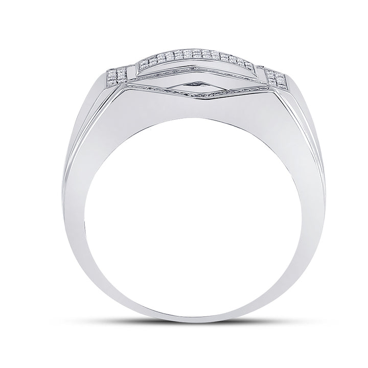 1/5CTW-DIA MICRO-PAVE MENS RING 10 Daisy Joyeria