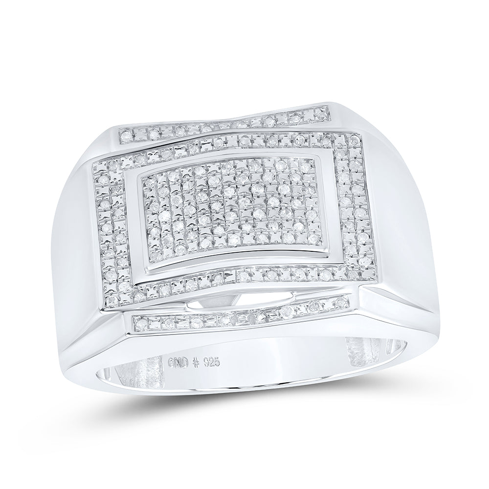 1/5CTW-DIA MICRO-PAVE MENS RING 10 Daisy Joyeria