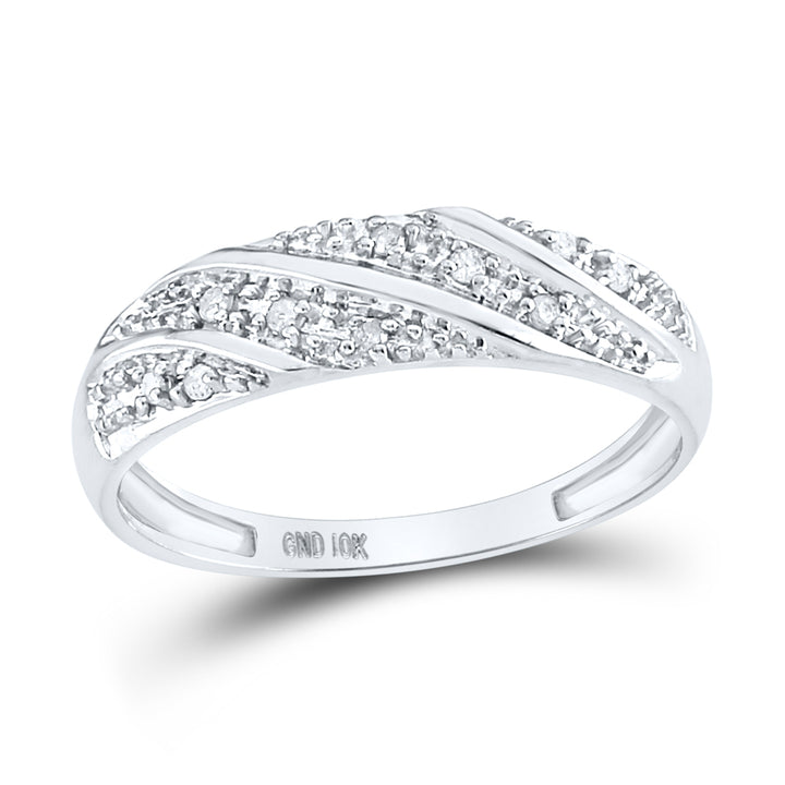 10k White Gold Diamond Cluster Womens Mens Matching Trio Wedding Engagement Bridal Ring Set 1/4 Cttw 7 Daisy Joyeria