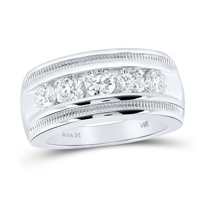 2 CTW-DIA ANA M  ACCU SET MENS BAND Daisy Joyeria