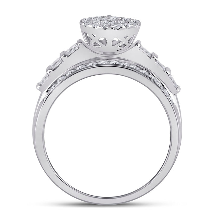 1CTW-NAT DIA CINDY PEAR RING 7 Daisy Joyeria