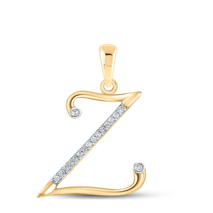 1/12CTW-DIA P1 GIFT INITIAL " Z " PENDANT Daisy Joyeria