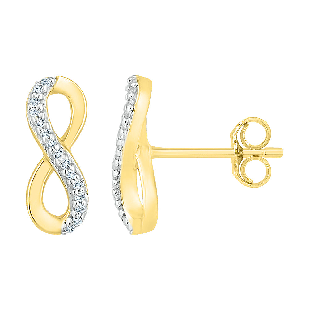 1/20CTW-DIA P2 GIFT INFINITY EARRING Daisy Joyeria