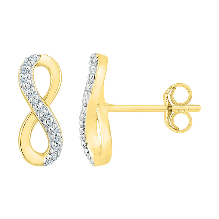 1/20CTW-DIA P2 GIFT INFINITY EARRING Daisy Joyeria