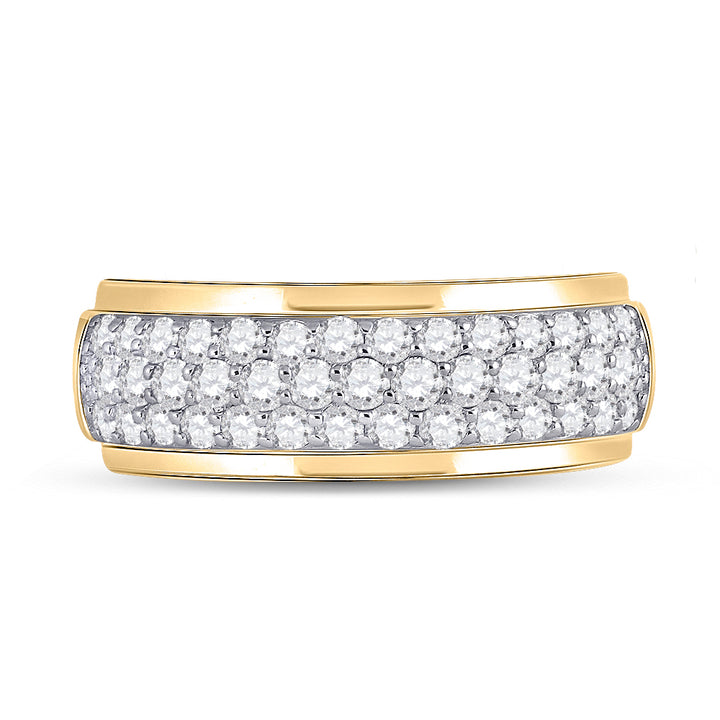 1 1/2CT-DIA CN FASHION HIGH MENS BAND 10 Daisy Joyeria