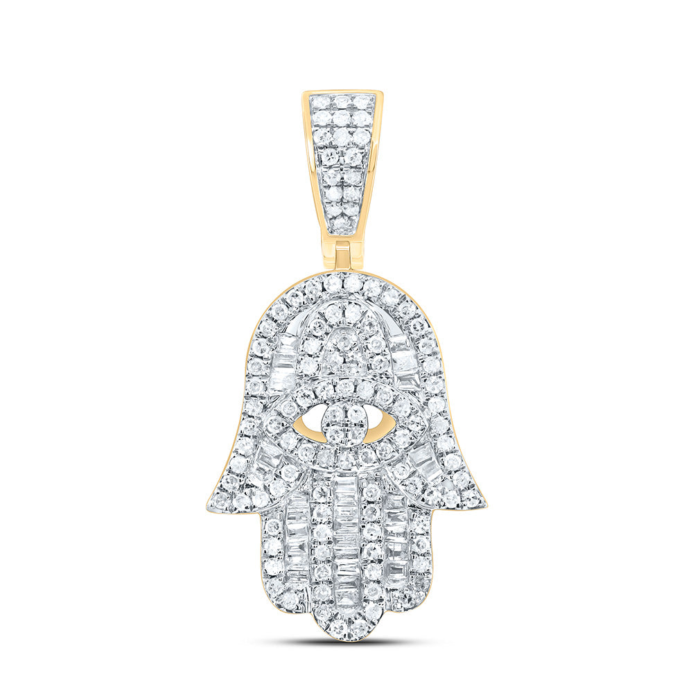 1/2CT-DIA P1P2 HAMSA MICRO-PAVE CHARM Daisy Joyeria