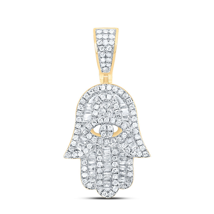 1/2CT-DIA P1P2 HAMSA MICRO-PAVE CHARM Daisy Joyeria