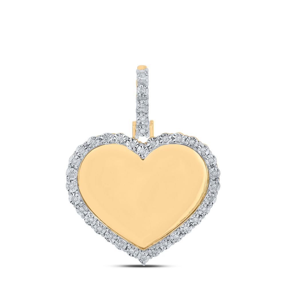 1/10CT-DIA P1 FANUK MEMORY HEART PENDANT Daisy Joyeria