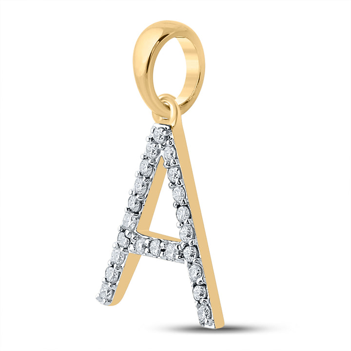1/5CT-DIA CN LADIES INITIAL "A" PENDANT Daisy Joyeria
