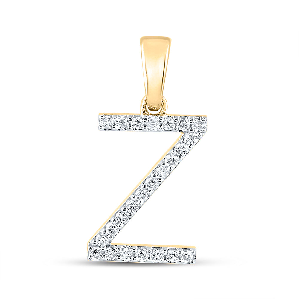 1/5CT-DIA CN LADIES INITIAL "Z" PENDANT Daisy Joyeria
