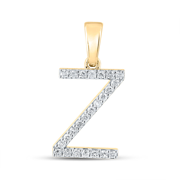 1/5CT-DIA CN LADIES INITIAL "Z" PENDANT Daisy Joyeria