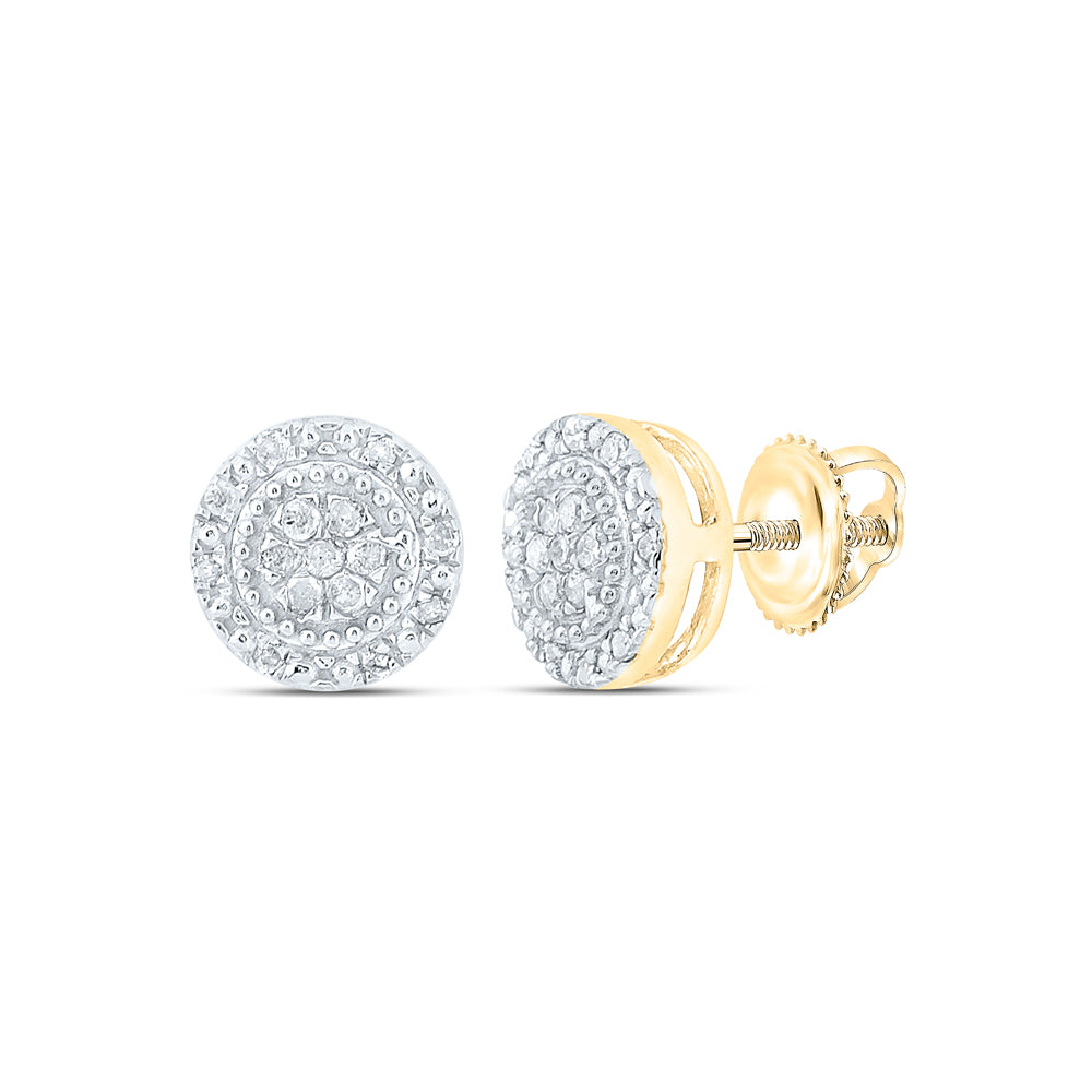 1/10CT-DIA P3 GIFT ROUND EARRING Daisy Joyeria