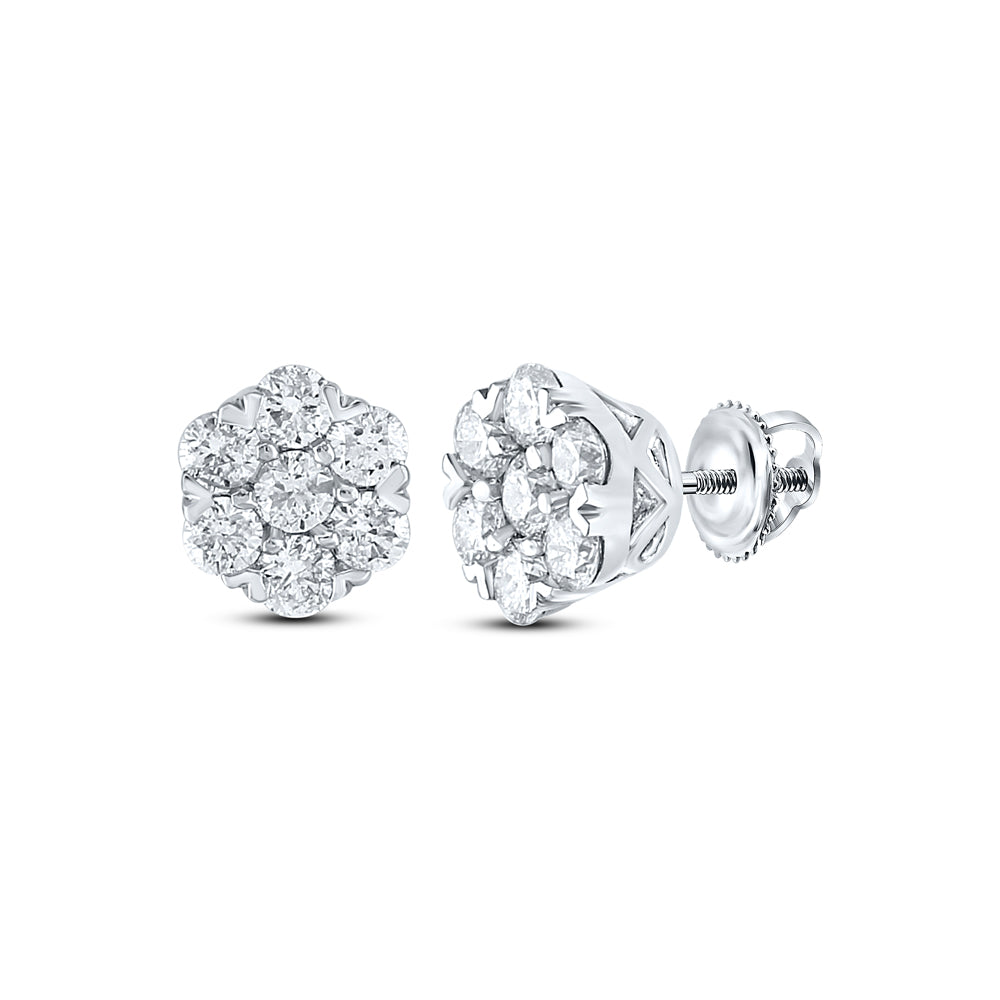 5/8CTW-DIA CN FASHION FLOWER EARRING Daisy Joyeria
