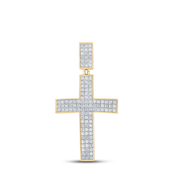 2CTW-DIA CN CROSS MENS CHARM Daisy Joyeria