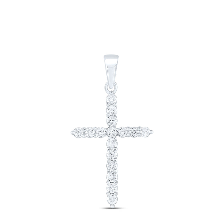 1/2CTW-DIA CN CROSS PENDANT Daisy Joyeria