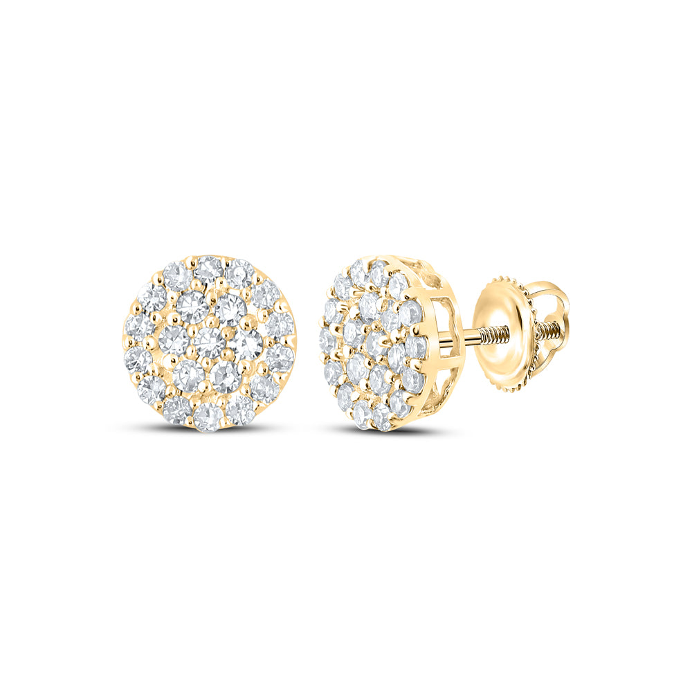 1/4CTW-DIA NK ROUND EARRING Daisy Joyeria