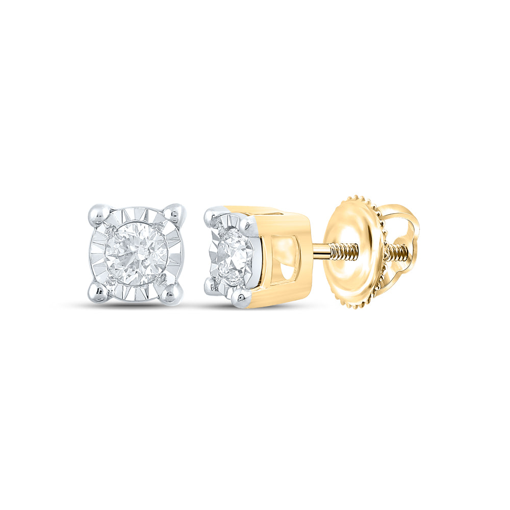 1/5CTW-DIA NK ROUND EARRING Daisy Joyeria