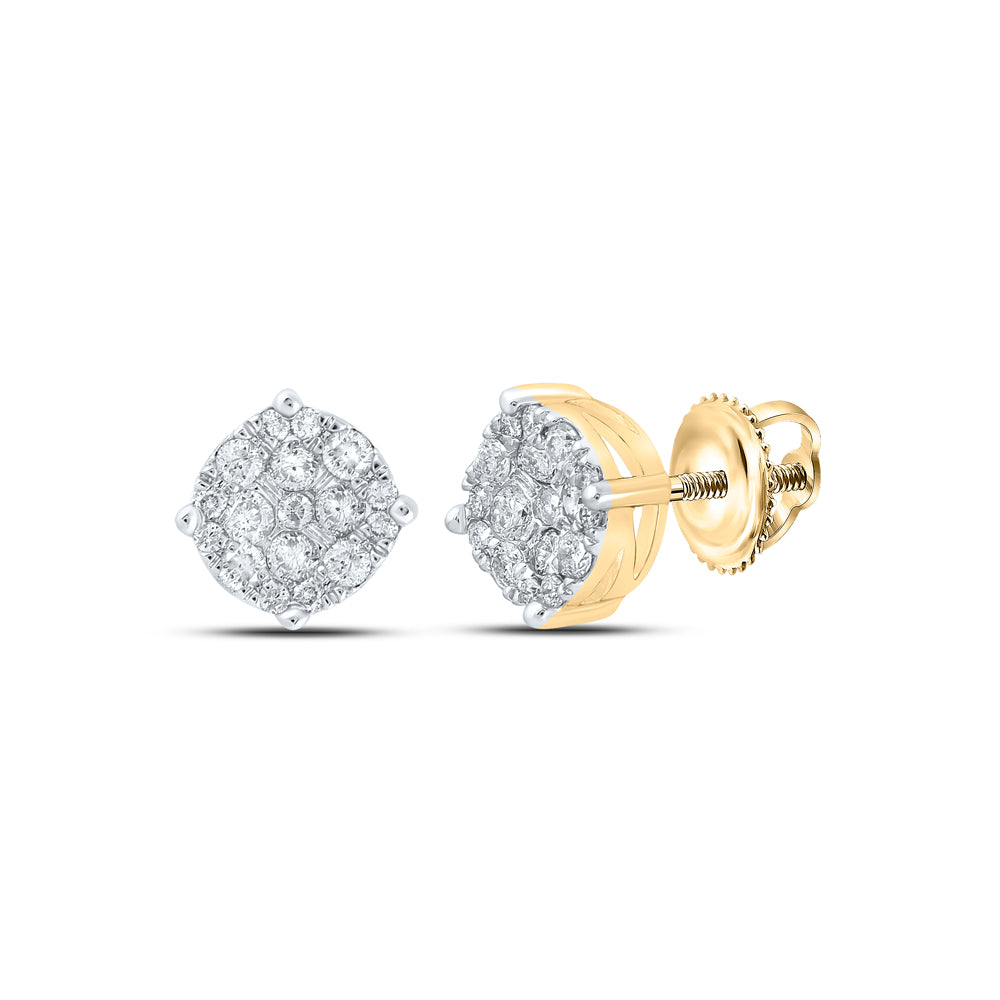 1/3CTW-DIA NK ROUND EARRING Daisy Joyeria