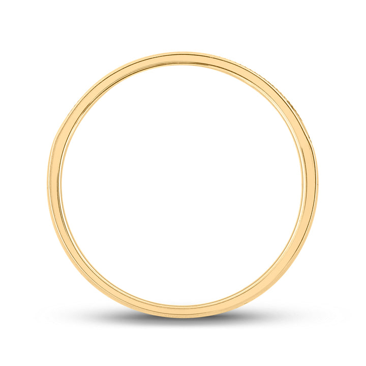1/4CTW-DIA CN ACCUSET MENS BAND 10 Daisy Joyeria