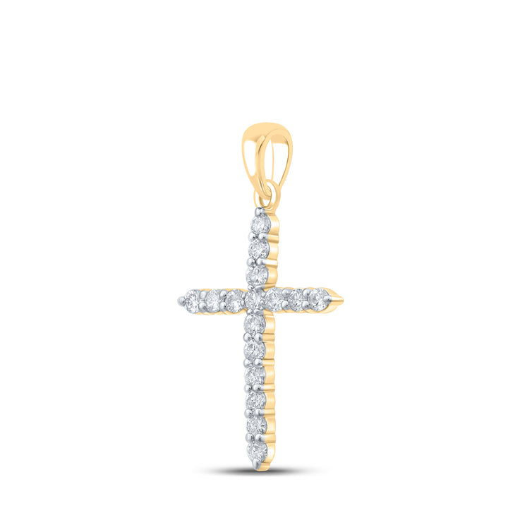 1/2CTW-DIA CN CROSS PENDANT Daisy Joyeria