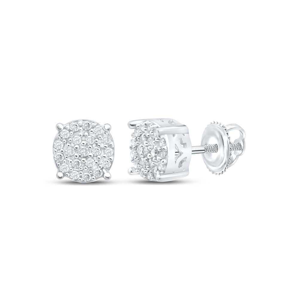 1/8CTW-DIA P1 GIFT ROUND EARRING Daisy Joyeria