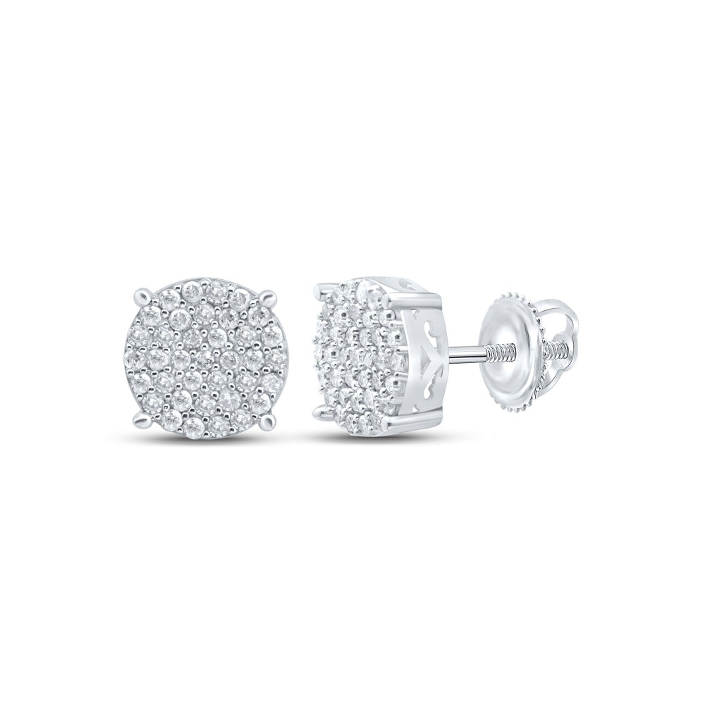 3/8CTW-DIA P1 GIFT ROUND EARRING Daisy Joyeria