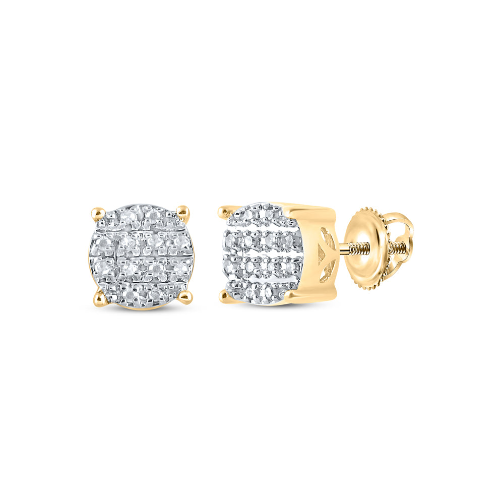 1/12CTW-DIA P3 MENS ROUND EARRING Daisy Joyeria