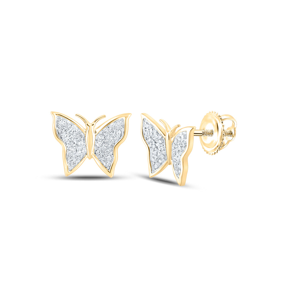 1/8CTW-DIA P3 BUTTERFLY GIFT EARRING Daisy Joyeria
