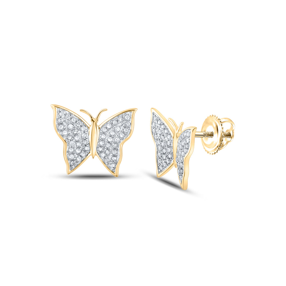 1/4CTW-DIA P3 BUTTERFLY GIFT EARRING Daisy Joyeria