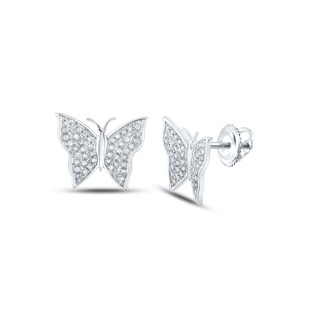 1/4CTW-DIA P3 BUTTERFLY GIFT EARRING Daisy Joyeria