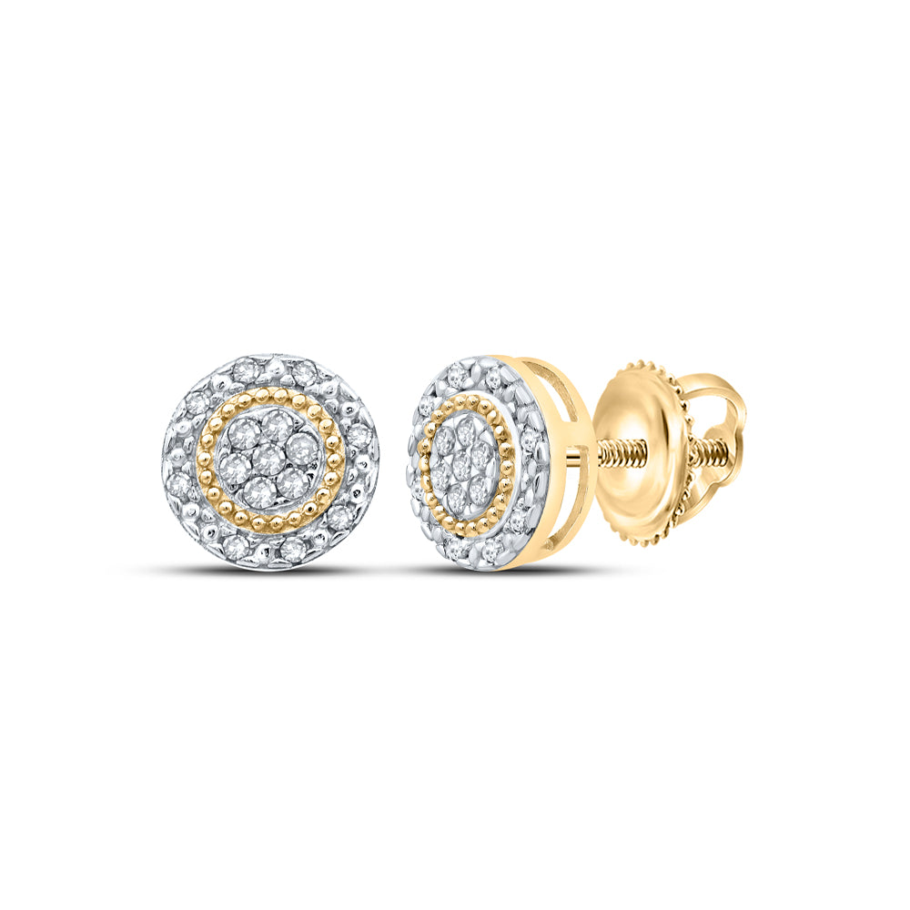 1/10CT-DIA P3 GIFT ROUND EARRING Daisy Joyeria