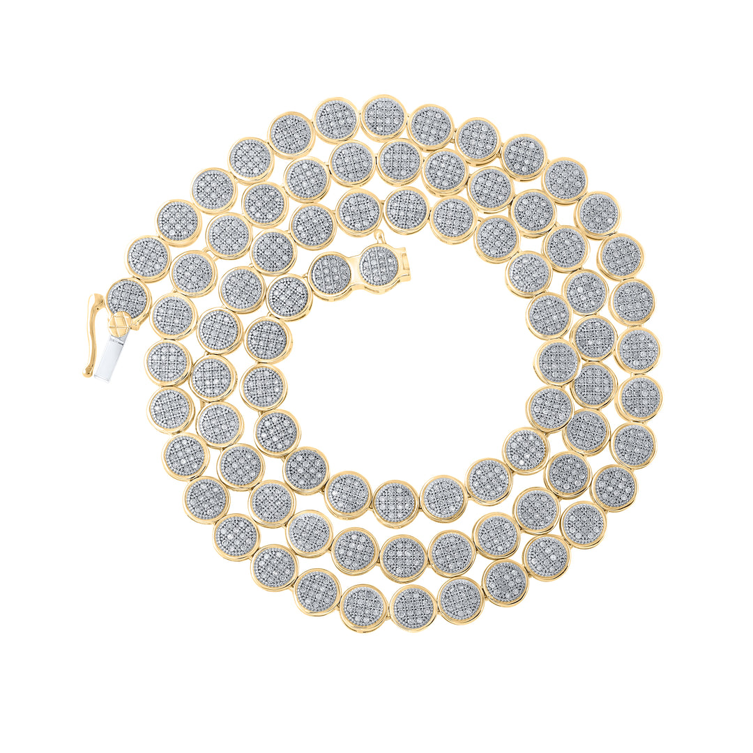 2 3/4CTW-DIA P1P2 MENS CHAIN (20 INCH) Daisy Joyeria